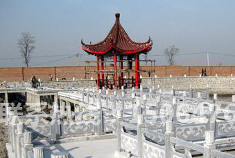 石栏杆  河道石栏杆 公园石雕栏杆 景观青石栏杆