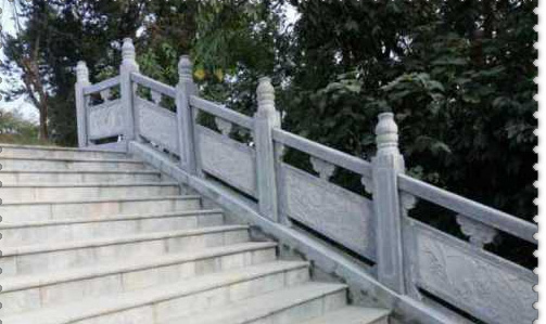 青石仿古河道石栏杆