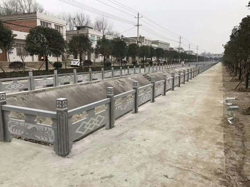 仿古河道景观石栏杆
