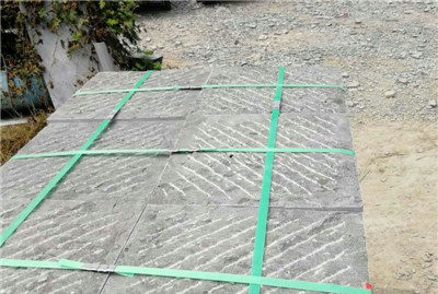 仿古青石板人工打錾道一寸三斩菠萝面铺地庭院广场台阶踏步