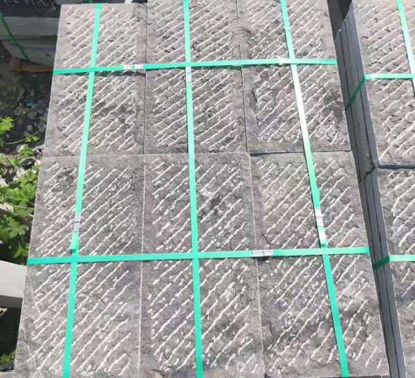 古建园林荔枝面青石板 寺庙铺路仿古外墙青石板石材